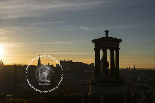 Sunset over Edinburgh